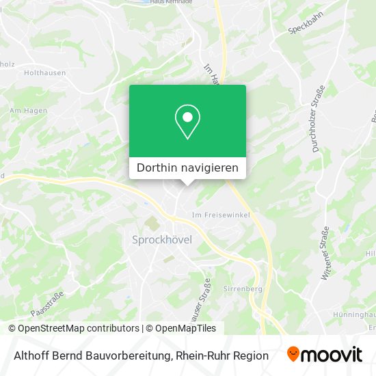 Althoff Bernd Bauvorbereitung Karte