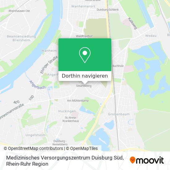 Medizinisches Versorgungszentrum Duisburg Süd Karte