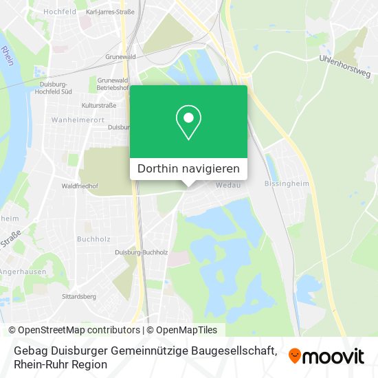 Gebag Duisburger Gemeinnützige Baugesellschaft Karte