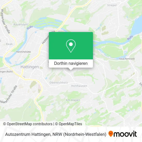Autozentrum Hattingen Karte