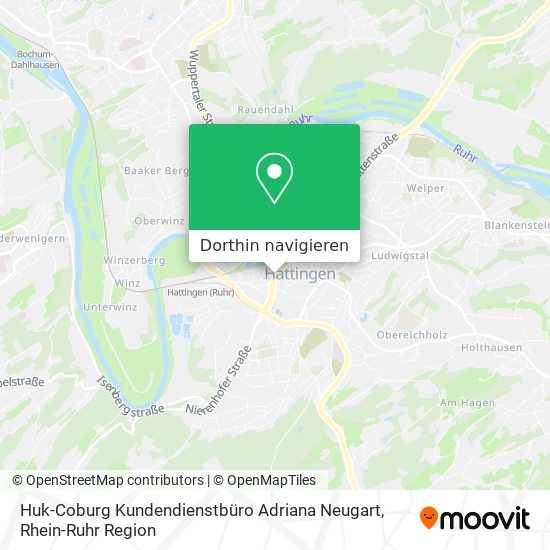 Huk-Coburg Kundendienstbüro Adriana Neugart Karte