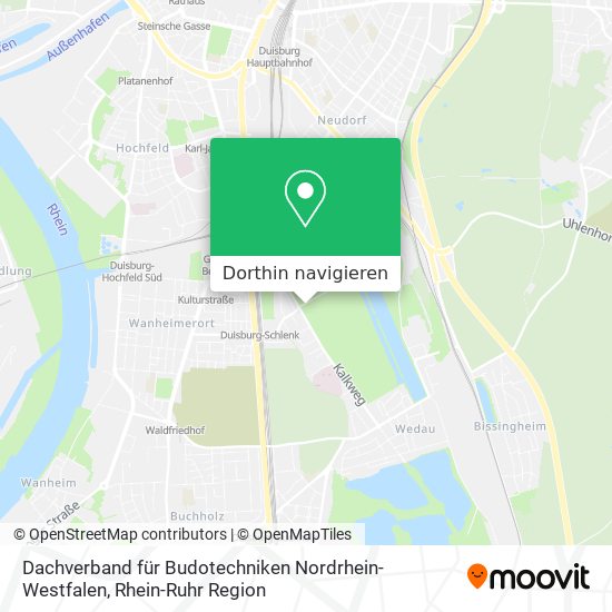 Dachverband für Budotechniken Nordrhein-Westfalen Karte