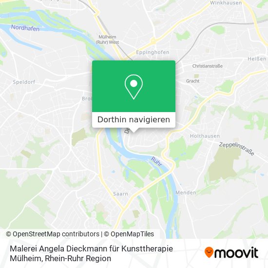 Malerei Angela Dieckmann für Kunsttherapie Mülheim Karte