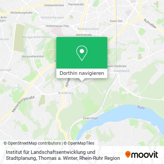 Institut für Landschaftsentwicklung und Stadtplanung, Thomas a. Winter Karte