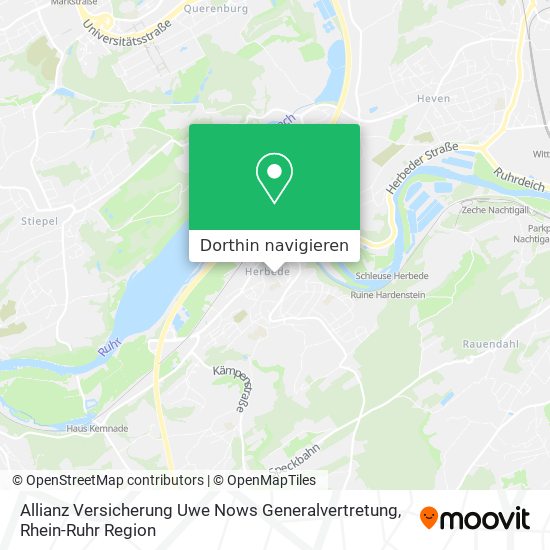 Allianz Versicherung Uwe Nows Generalvertretung Karte