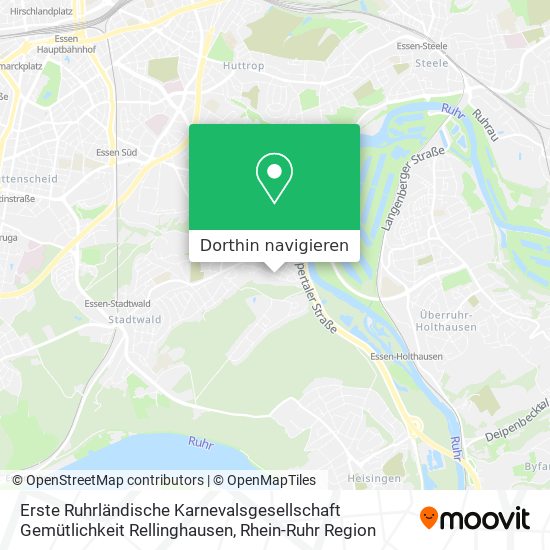 Erste Ruhrländische Karnevalsgesellschaft Gemütlichkeit Rellinghausen Karte