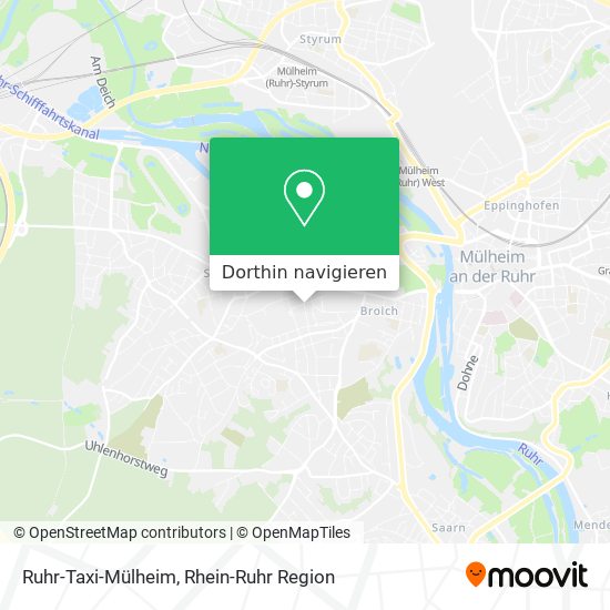 Ruhr-Taxi-Mülheim Karte