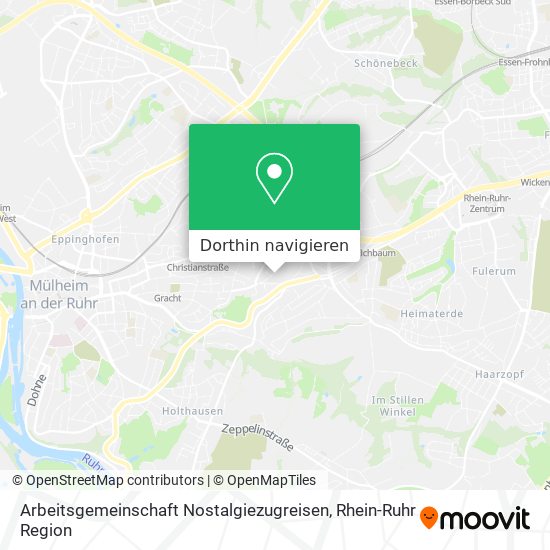 Arbeitsgemeinschaft Nostalgiezugreisen Karte