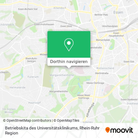 Betriebskita des Universitätsklinikums Karte