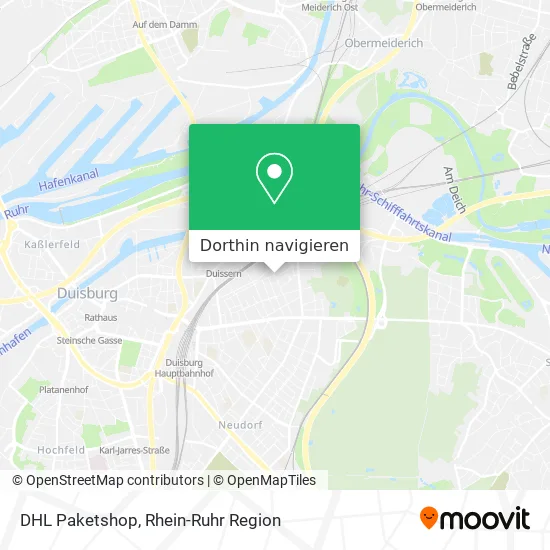 DHL Paketshop Karte