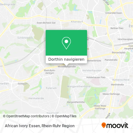 African Ivory Essen Karte