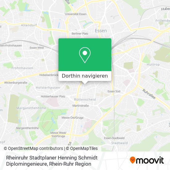 Rheinruhr Stadtplaner Henning Schmidt Diplomingenieure Karte
