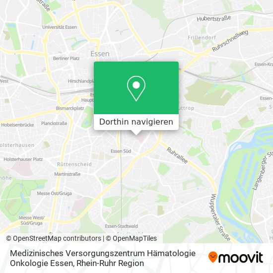 Medizinisches Versorgungszentrum Hämatologie Onkologie Essen Karte
