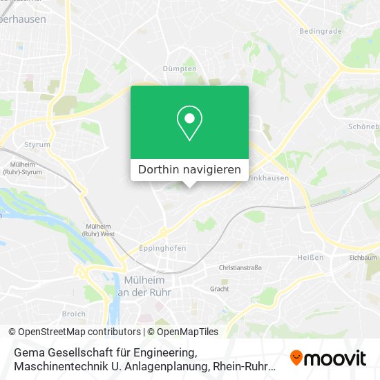 Gema Gesellschaft für Engineering, Maschinentechnik U. Anlagenplanung Karte