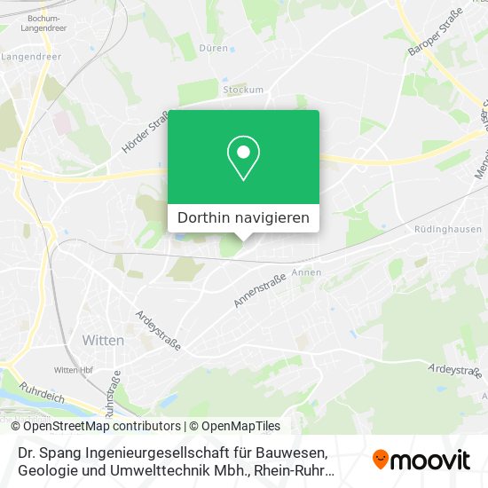Dr. Spang Ingenieurgesellschaft für Bauwesen, Geologie und Umwelttechnik Mbh. Karte