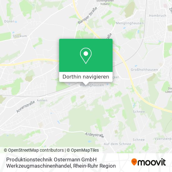 Produktionstechnik Ostermann GmbH Werkzeugmaschinenhandel Karte