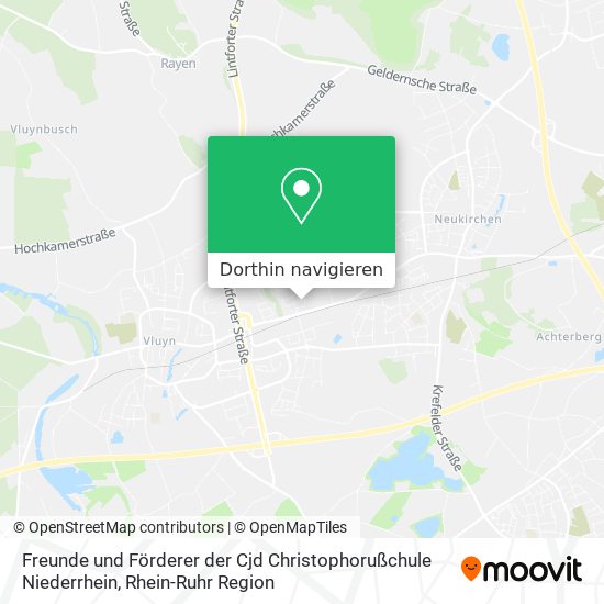 Freunde und Förderer der Cjd Christophorußchule Niederrhein Karte