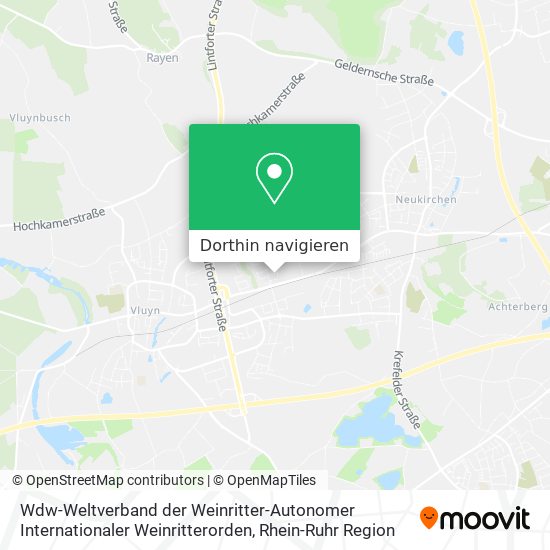 Wdw-Weltverband der Weinritter-Autonomer Internationaler Weinritterorden Karte