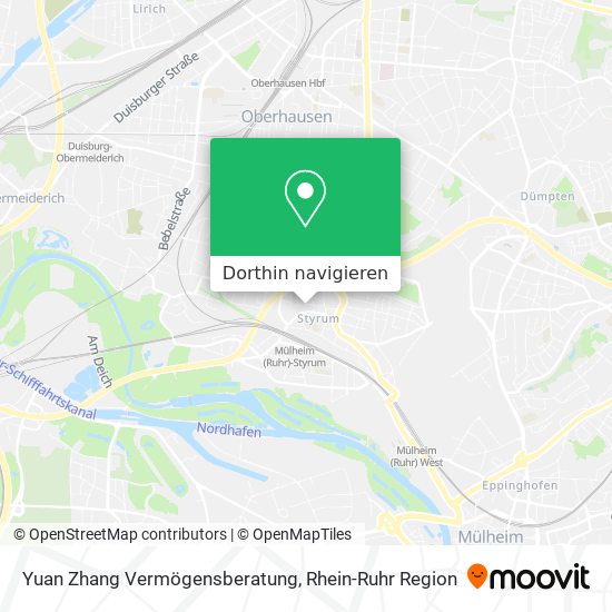 Yuan Zhang Vermögensberatung Karte