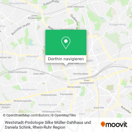 Weststadt-Podologie Silke Müller-Dahlhaus und Daniela Schink Karte
