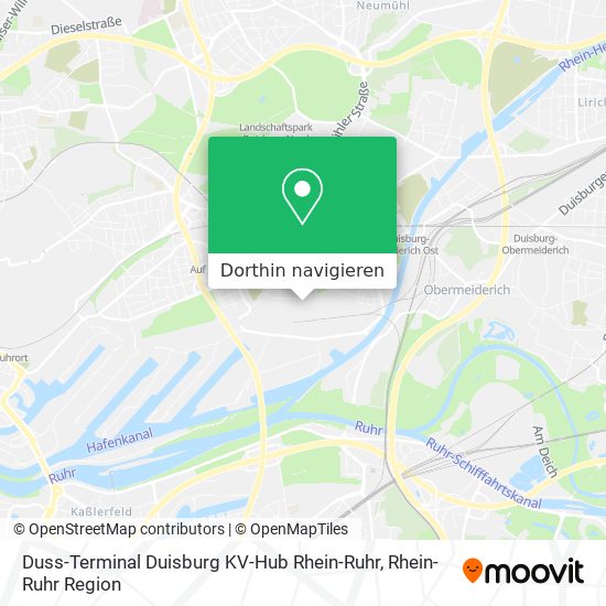 Duss-Terminal Duisburg KV-Hub Rhein-Ruhr Karte