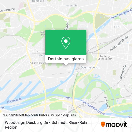 Webdesign Duisburg Dirk Schmidt Karte