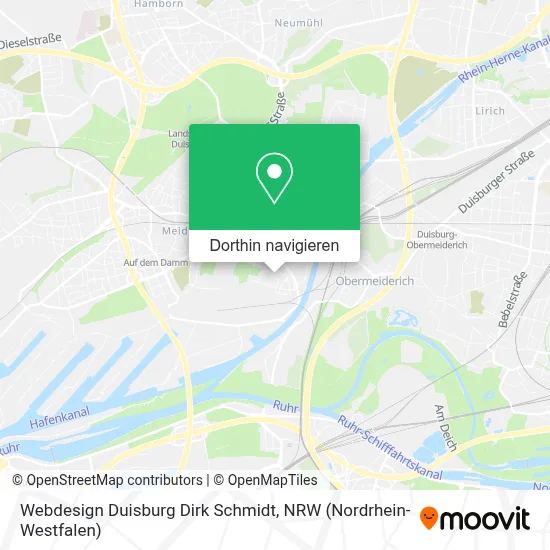 Webdesign Duisburg Dirk Schmidt Karte