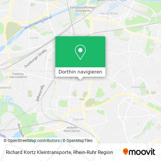Richard Kortz Kleintransporte Karte