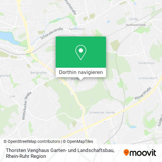 Thorsten Venghaus Garten- und Landschaftsbau Karte
