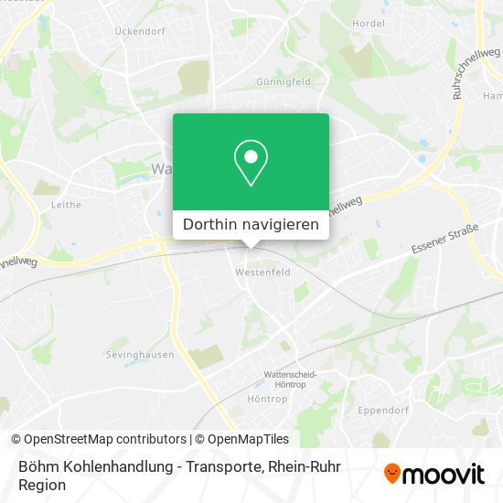 Böhm Kohlenhandlung - Transporte Karte