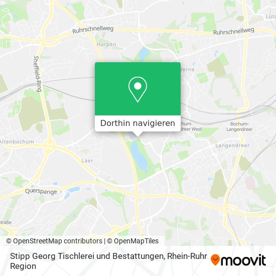 Stipp Georg Tischlerei und Bestattungen Karte