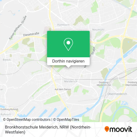 Bronkhorstschule Meiderich Karte