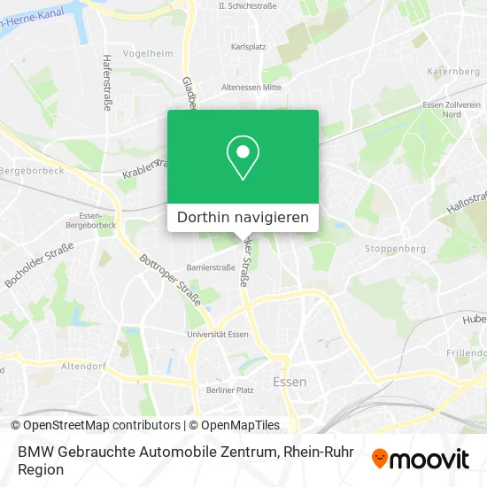 BMW Gebrauchte Automobile Zentrum Karte