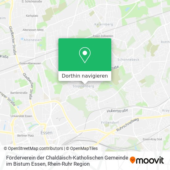 Förderverein der Chaldäisch-Katholischen Gemeinde im Bistum Essen Karte