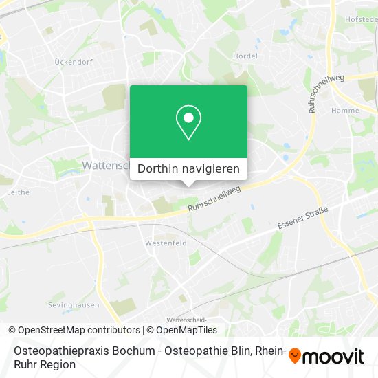 Osteopathiepraxis Bochum - Osteopathie Blin Karte