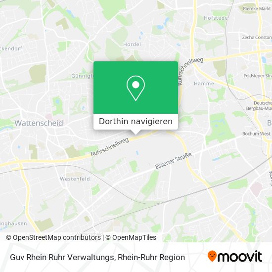 Guv Rhein Ruhr Verwaltungs Karte