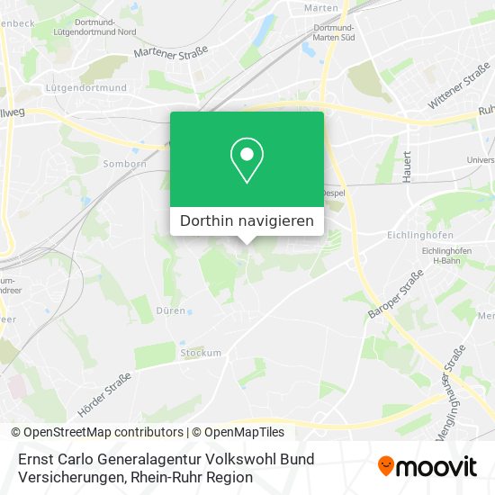 Ernst Carlo Generalagentur Volkswohl Bund Versicherungen Karte