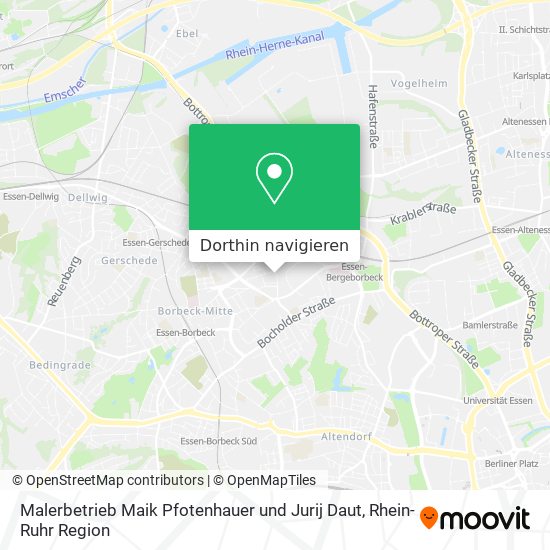 Malerbetrieb Maik Pfotenhauer und Jurij Daut Karte