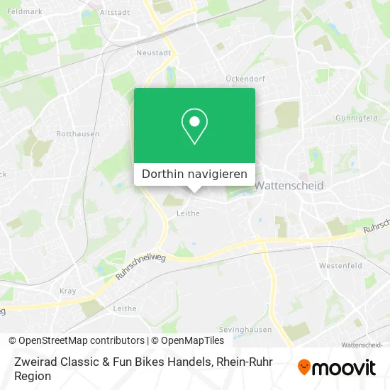 Zweirad Classic & Fun Bikes Handels Karte