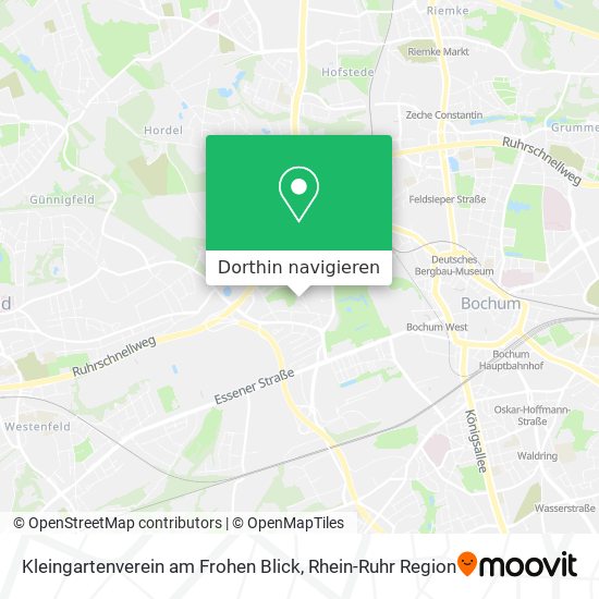 Kleingartenverein am Frohen Blick Karte