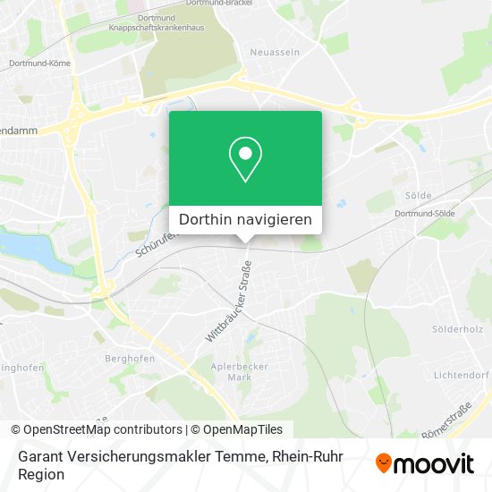 Garant Versicherungsmakler Temme Karte