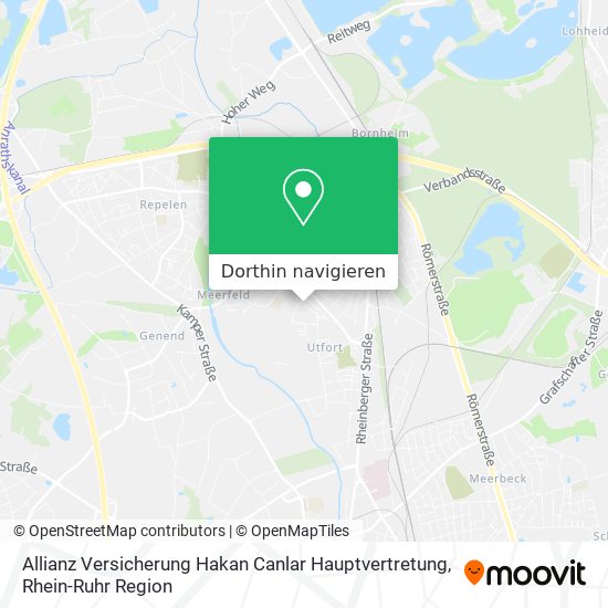 Allianz Versicherung Hakan Canlar Hauptvertretung Karte