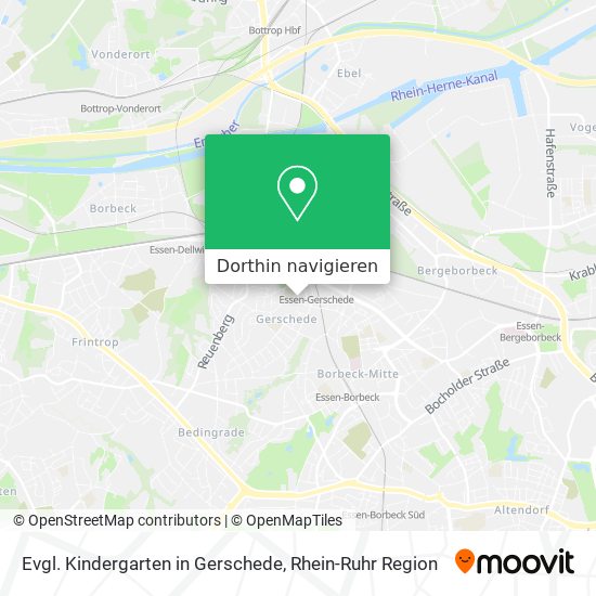 Evgl. Kindergarten in Gerschede Karte