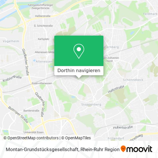 Montan-Grundstücksgesellschaft Karte