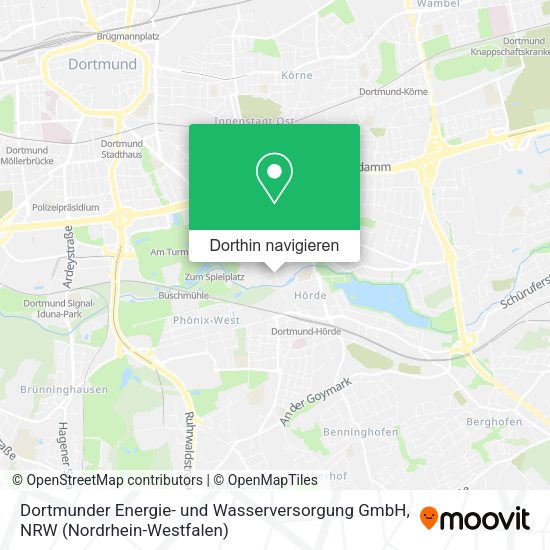 Dortmunder Energie- und Wasserversorgung GmbH Karte