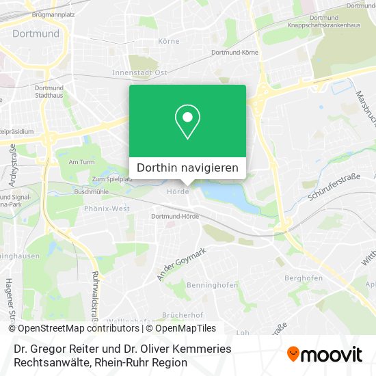 Dr. Gregor Reiter und Dr. Oliver Kemmeries Rechtsanwälte Karte