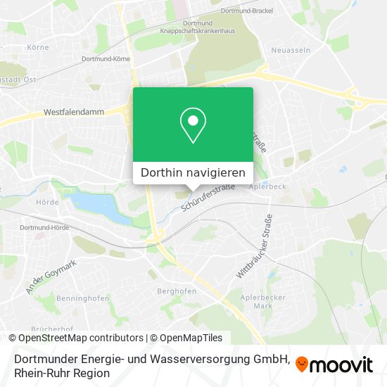 Dortmunder Energie- und Wasserversorgung GmbH Karte