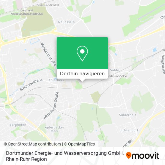 Dortmunder Energie- und Wasserversorgung GmbH Karte