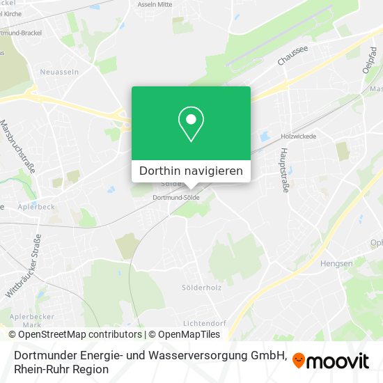 Dortmunder Energie- und Wasserversorgung GmbH Karte