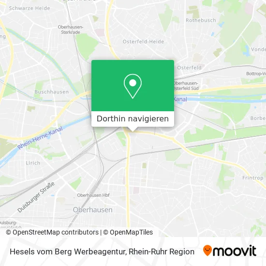 Hesels vom Berg Werbeagentur Karte